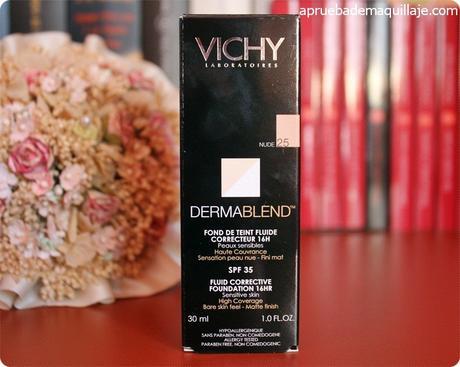 Base Fondo de maquillaje fluido corrector 16h Dermablend de Vichy en tono 25 nude