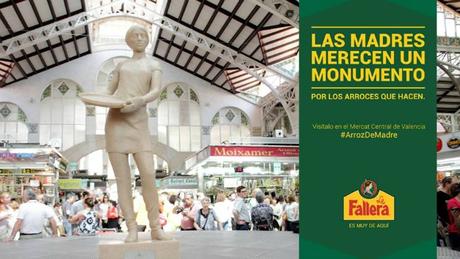 Las madres se merecen un monumento, por eso Arroz La Fallera les ha hecho uno con arroz