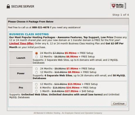 Como contratar Hosting en Inmotion