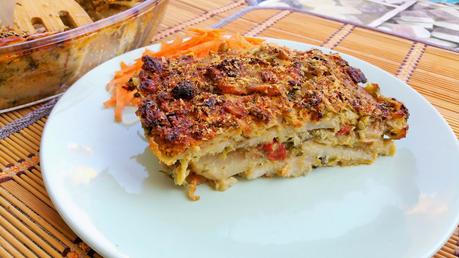 Pastel de patata, batata y zucchini