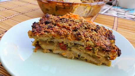 Pastel de patata, batata y zucchini