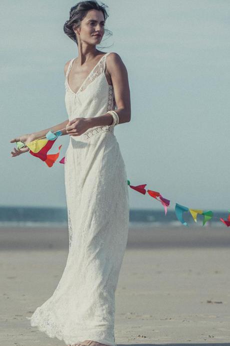 vestidos de novia de Laure de Sagazancc