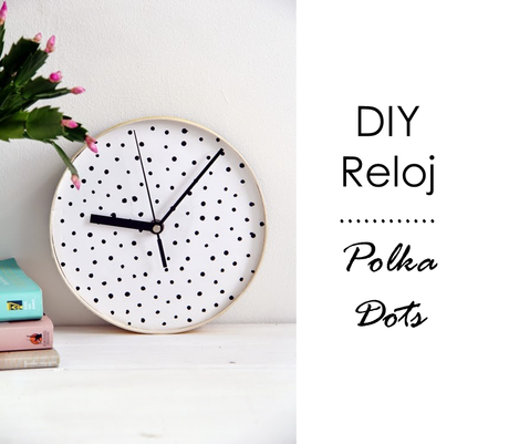 DIY Reloj Polka Dots