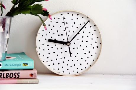 DIY Reloj Polka Dots
