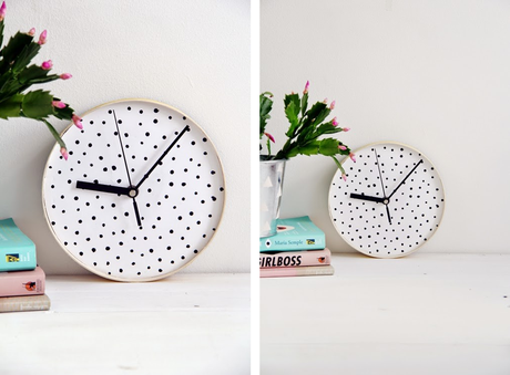 DIY Reloj Polka Dots