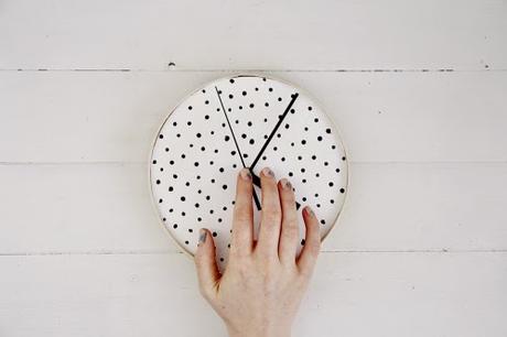 DIY Reloj Polka Dots