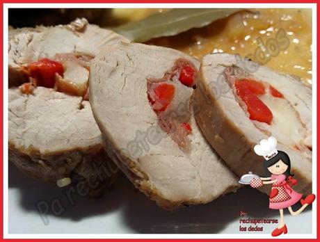 *Solomillo de cerdo relleno en salsa de cebolla (olla GM-e y tradicional)