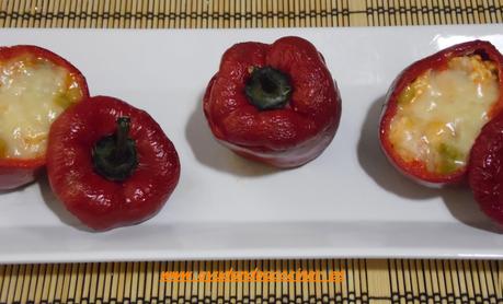 Pimientos Rojos Rellenos de Habas Frescas