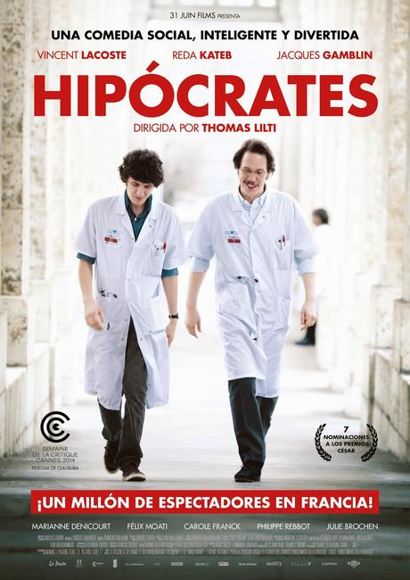 Trailer y cartel de HIPÓCRATES, el sleeper del año en Francia. Próximo estreno en cines 8 de mayo.‏