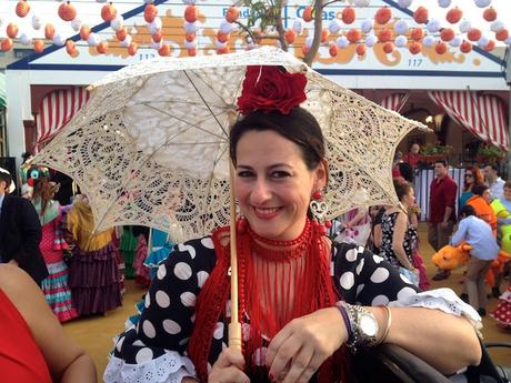 Gitana en la Feria de Abril de Sevilla