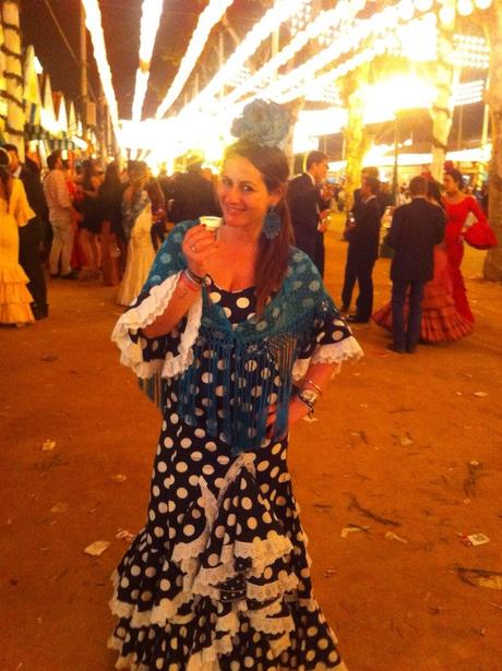 Gitana en la Feria de Abril de Sevilla