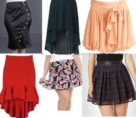 FALDAS SEGUN TU TIPO DE CUERPO