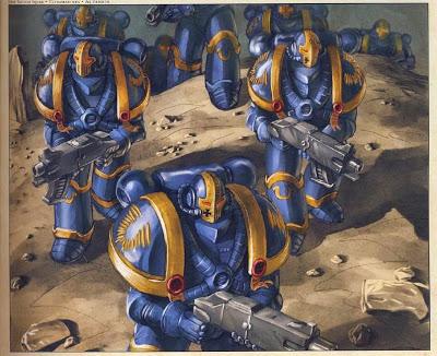 Variantes de MK IV y calcas para los Ultramarines en FW