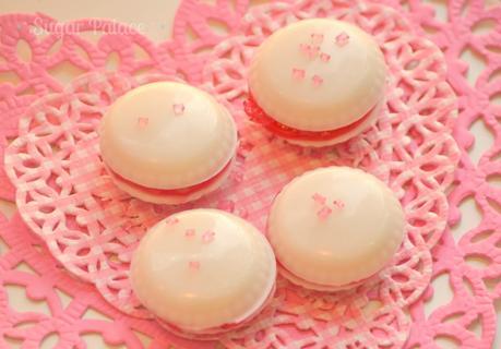 Macarons de chocolate blanco y...¡Fresa!