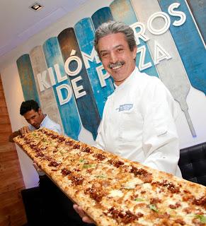 Kilometros de Pizza en Madrid Restaurante que homenajea San Isidro con su pizza a Oscar Higares