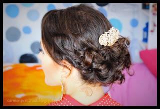 Recogido para boda a media altura