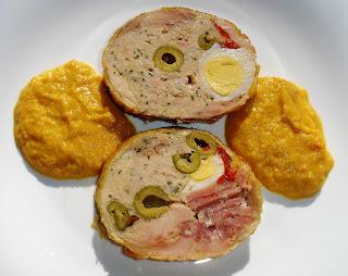 Pollo relleno al cava