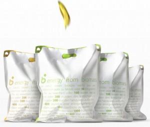 Bolsa biodegradable para mejorar los habitos de eliminacion de residuos/basuras