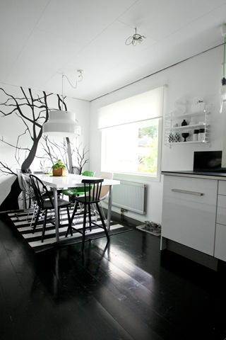 Cocina en blanco y negro