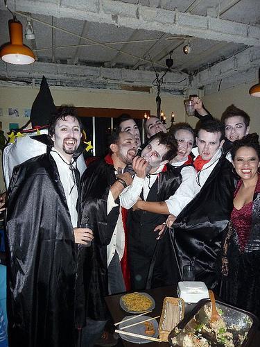 Vampiros en Halloween