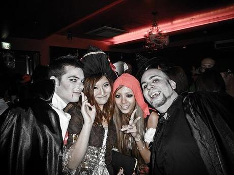 Vampiros en Halloween