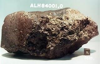 Fotografí del meteorito ALH84001