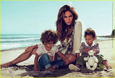 Jennifer Lopez y sus Gemelos modelos de Gucci