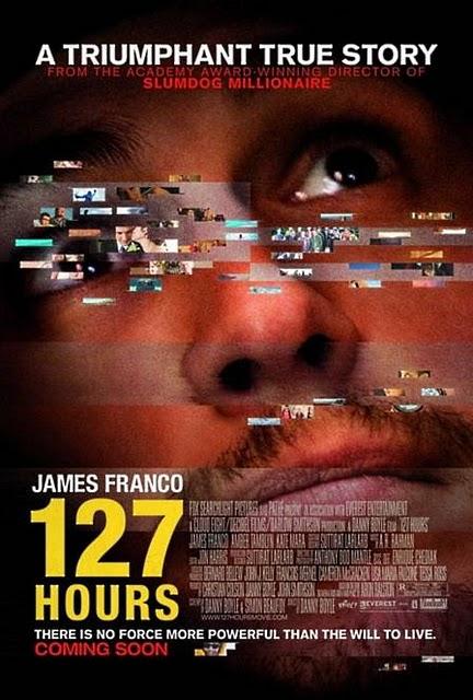 Interesante forma de mostrarnos los pensamientos del protagonista en el nuevo póster de '127 hours'
