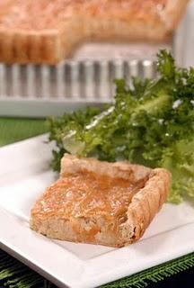 Tarta de cebolla gratinada con queso suizo de california