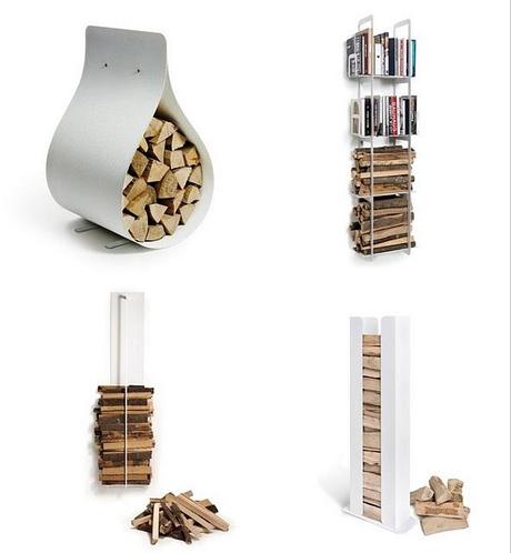 8 ideas modernas para guardar la leña