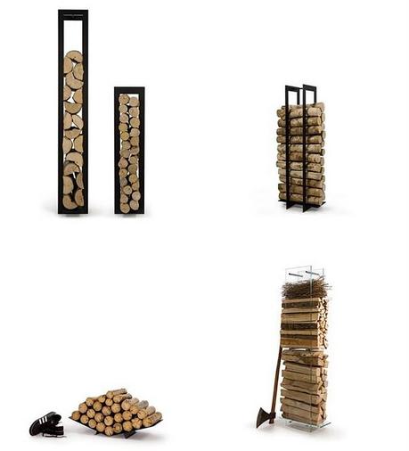 8 ideas modernas para guardar la leña