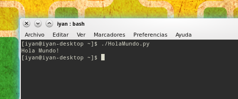 “Hola Mundo” en Python 3