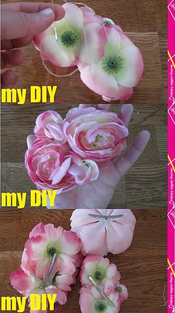 Diy: cinta con flores para la cintura