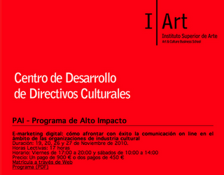 E-marketing digital: cómo afrontar la comunicación on line en la industria cultural E-marketing digital: cómo afrontar la comunicación on line en la industria cultural