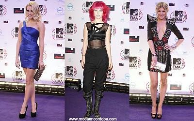 Moda y Tendencia 2010/2011 en los MTV de la Musica Europea.