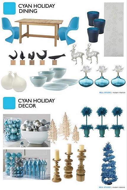 Azul cian para esta navidades