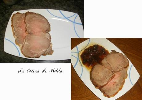 Lomo de buey asado (rosbif) dieta