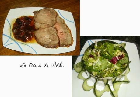 Lomo de buey asado (rosbif) dieta