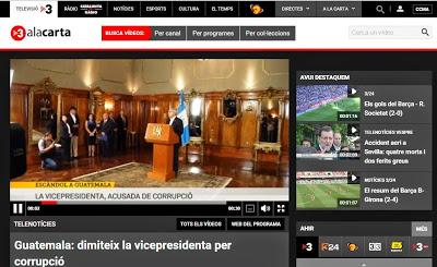 Guatemala es noticia en la Televisión de Catalunya