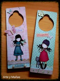 Detalles de Comunión. Cuelgapuertas