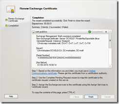 Cómo renovar un certificado en Exchange 2010?