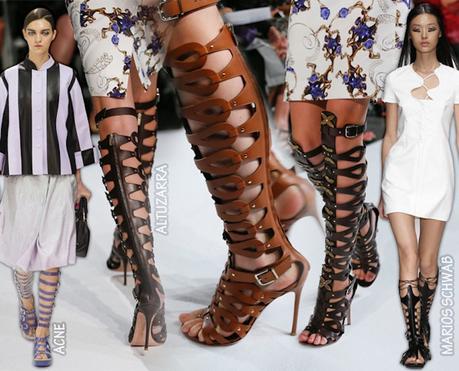 KNEE HIGH GLADIATOR SANDALS