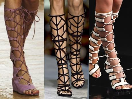 KNEE HIGH GLADIATOR SANDALS