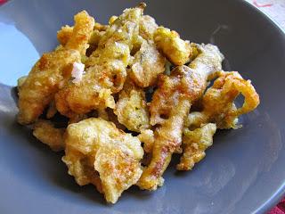 FLORES DE CALABAZA EN TEMPURA