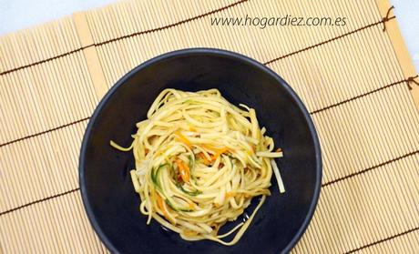 receta de fideos Udon