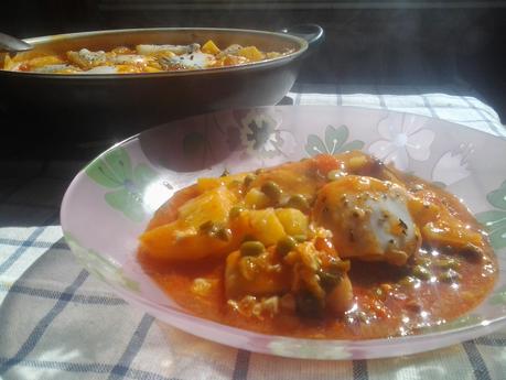 HUEVOS A LA FLAMENCA  CON BACALAO ..,.MI VERSIÓN