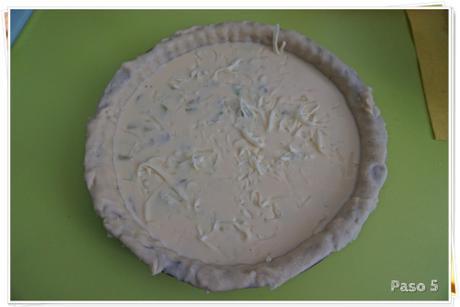 QUICHE DE VERDURAS PAso 5