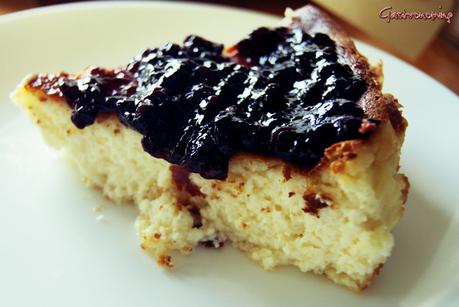 Tarta de queso sin base