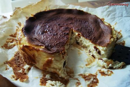 Tarta de queso sin base