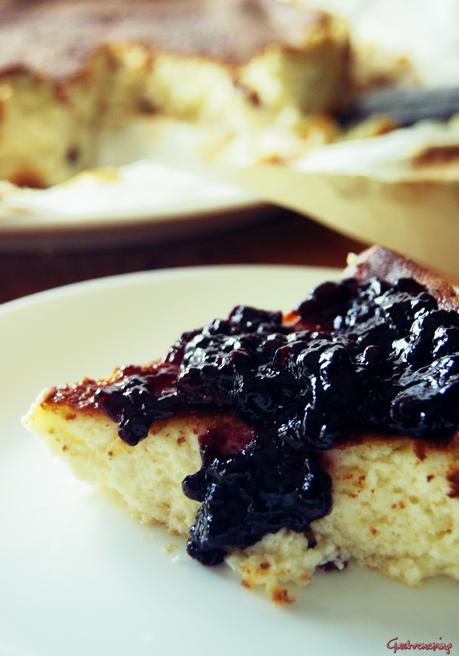 Tarta de queso sin base